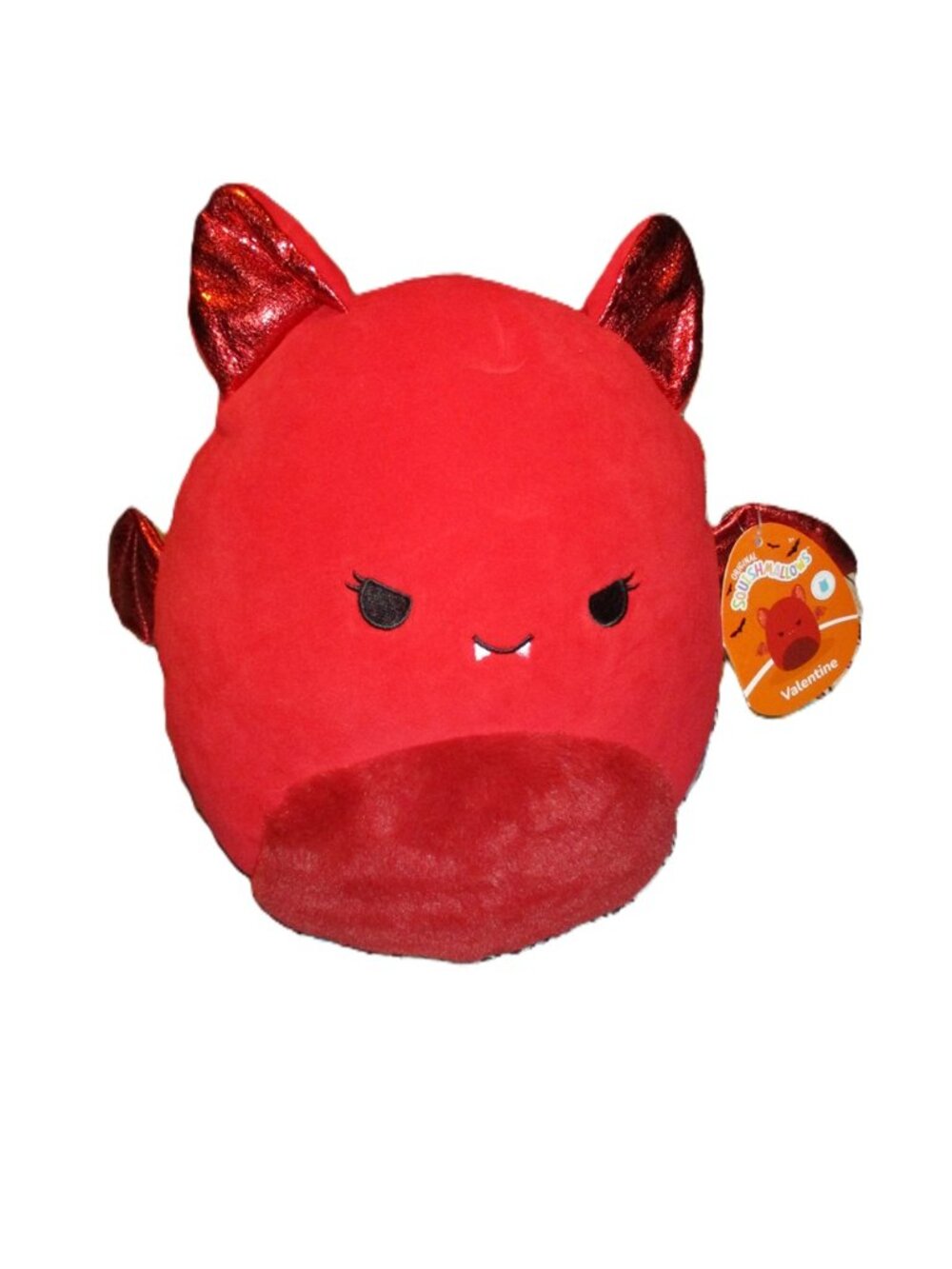 🦇 Valentine Red Shimmer Wings Halloween Bat Original Squishmallows 10” BNWT